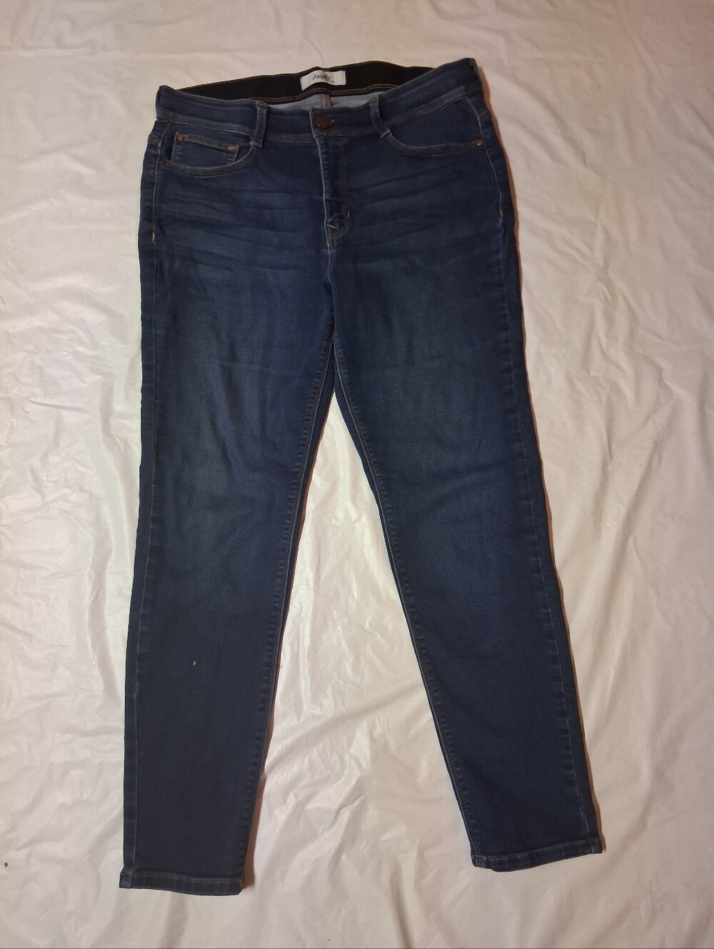 Angels Forever Young Everluxe Lift Straight Jeans Cotton Blend Stretch Sz 14